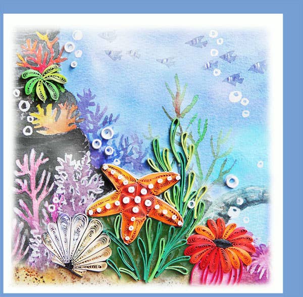 Starfish under the sea Quilling Card BC-52