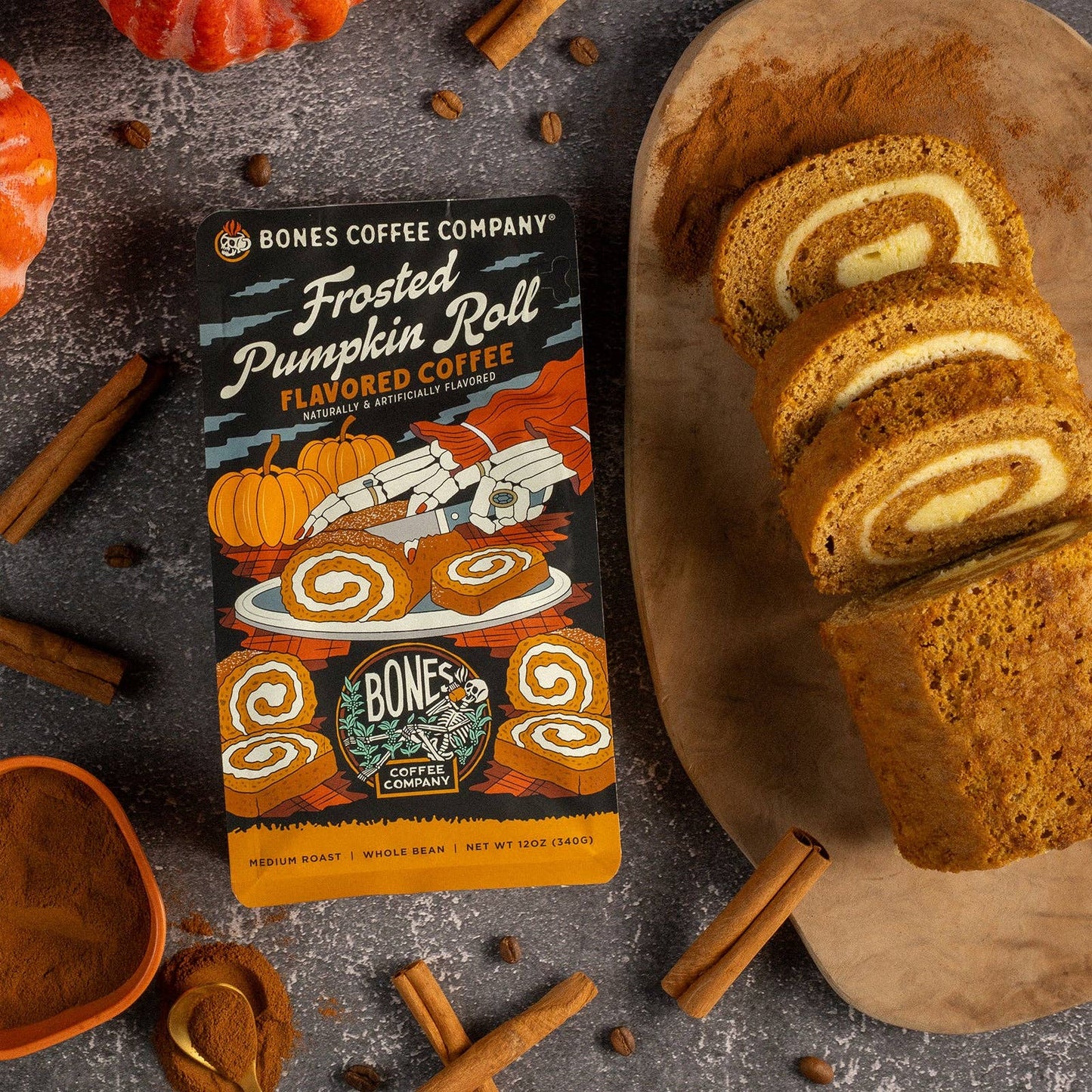 Frosted Pumpkin Roll Coffee | 12oz | Ground