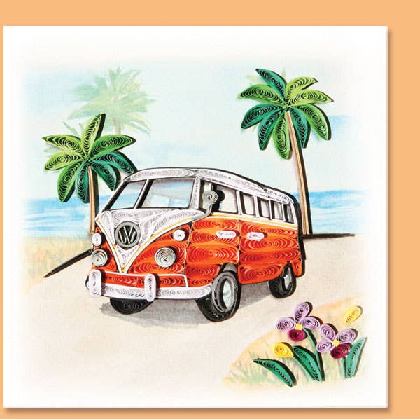 WV Van classic Car Quilling Card CAR-1