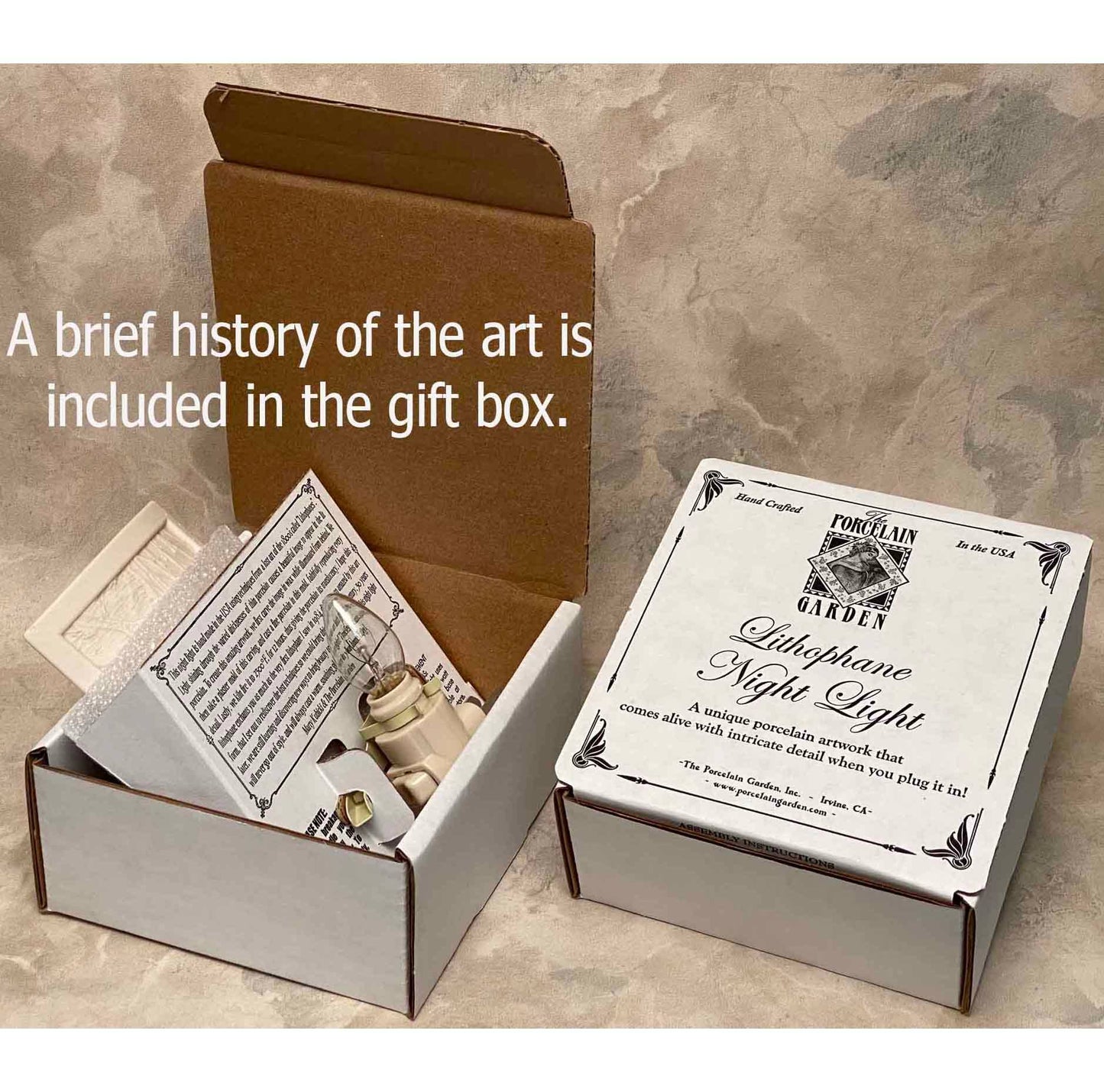Hamsa Porcelain Lithophane Night Light