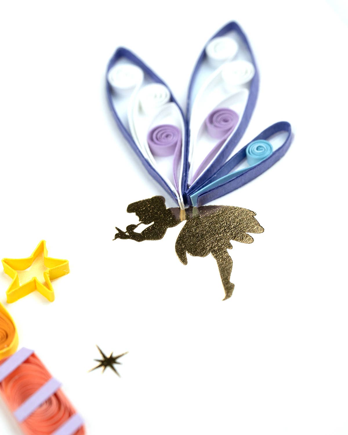 Quilled Birthday Fairies Card | Whimsical Handmade BDay Card