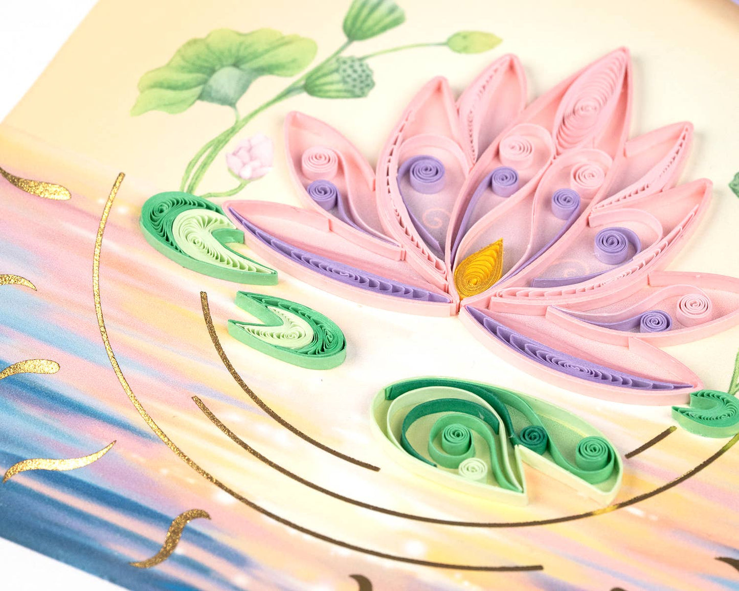 Special Anniversary Lotus Flower Card