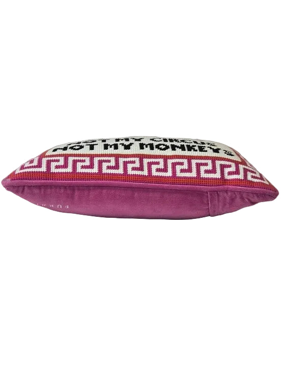 Furbish | "Not My Circus Not My Monkeys" Decorative Pillow