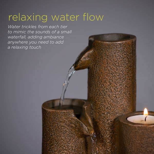 Tiered Column Tabletop Fountain