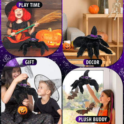 SUPER SOFT BLACK SPIDER WITCH DRESS UP PLUSH