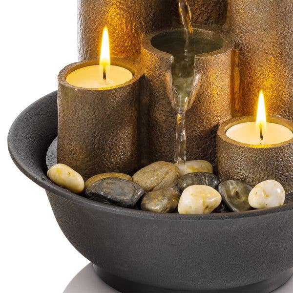 Tiered Column Tabletop Fountain
