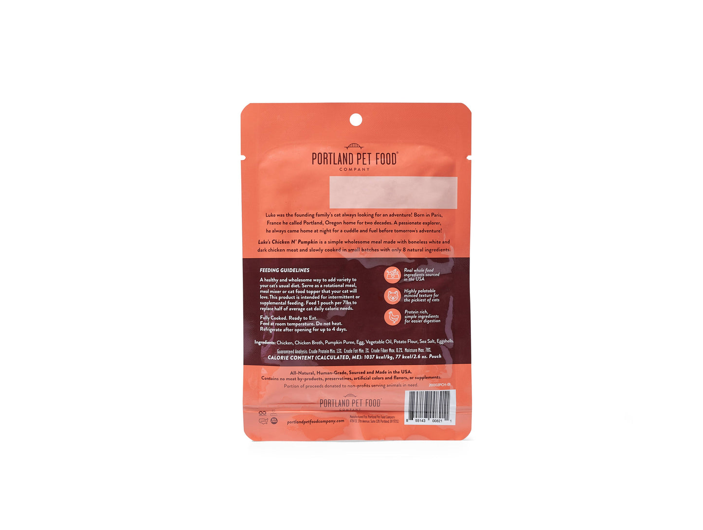 Luke's Chicken N' Pumpkin Human Grade Fresh Wet Food