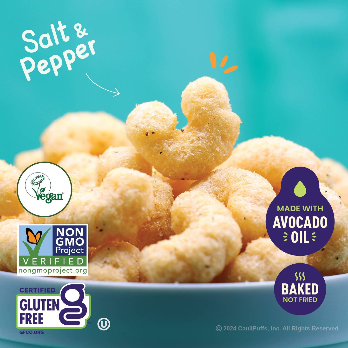 CauliPuffs Vegan Salt & Pepper