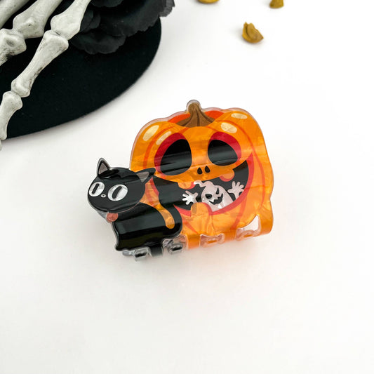 Halloween Cat Hair Claw Clip