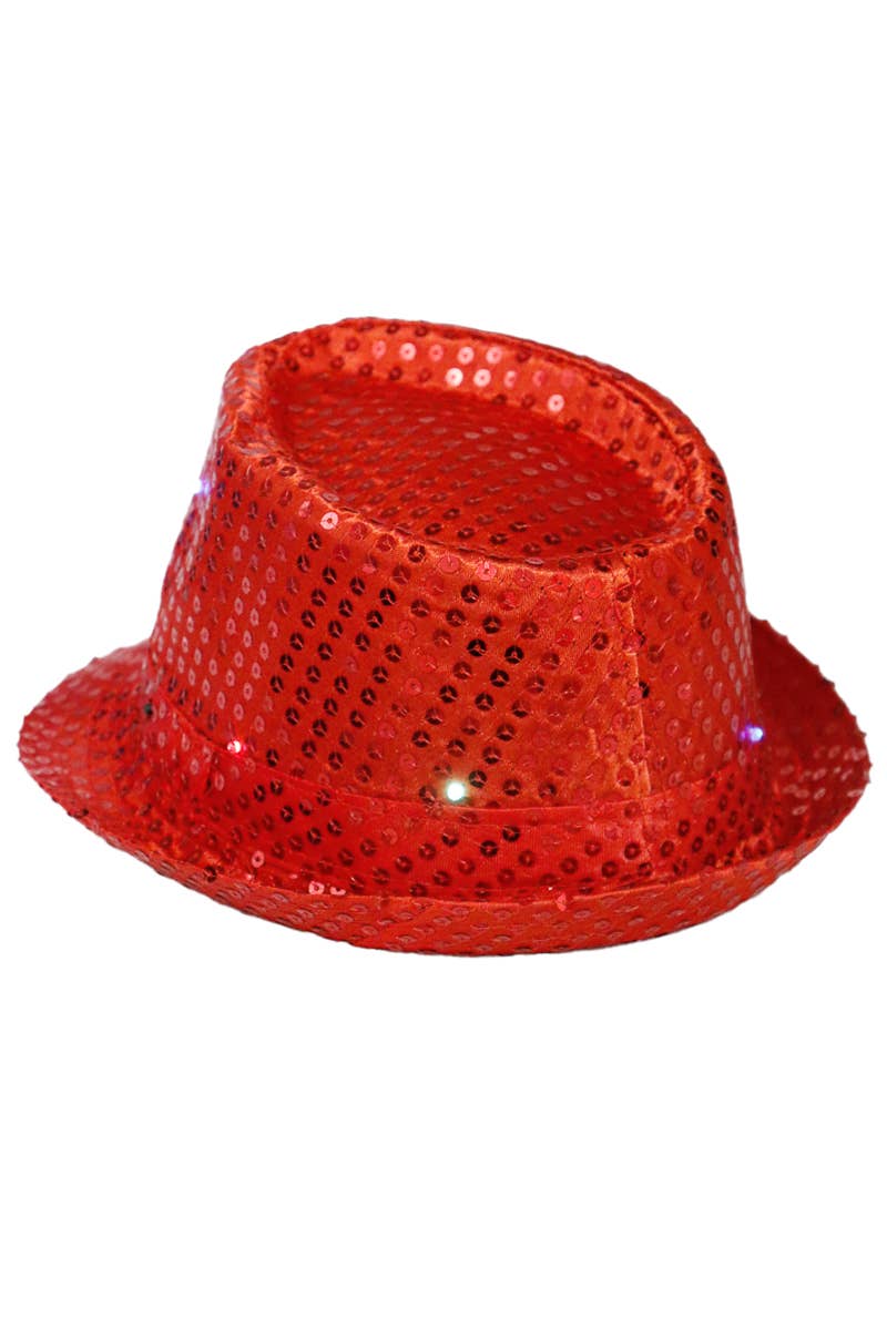 Fedora - Embellished, Sparkly Sequins, LED Light-Up