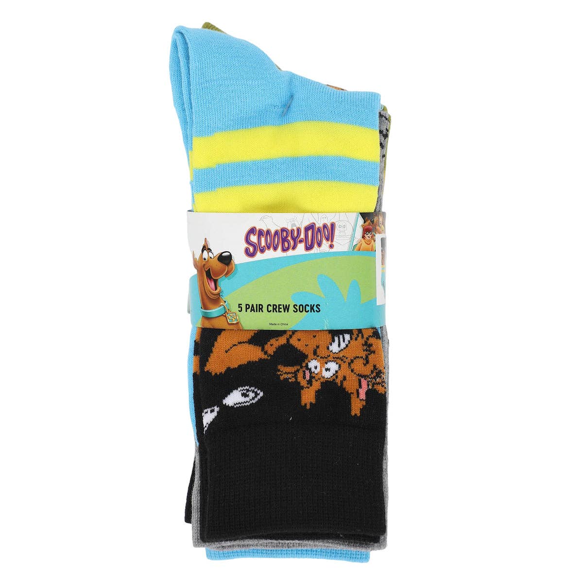 Scooby Doo Zoinks 5-Pair Casual Crew Socks