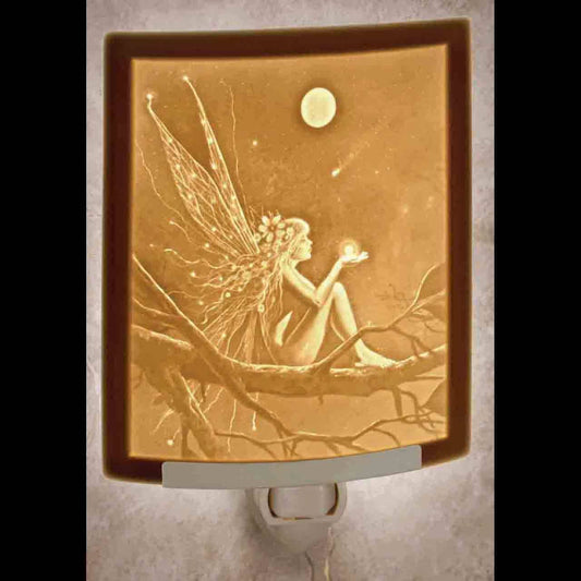 Catch A Falling Star Porcelain Lithophane Night Light