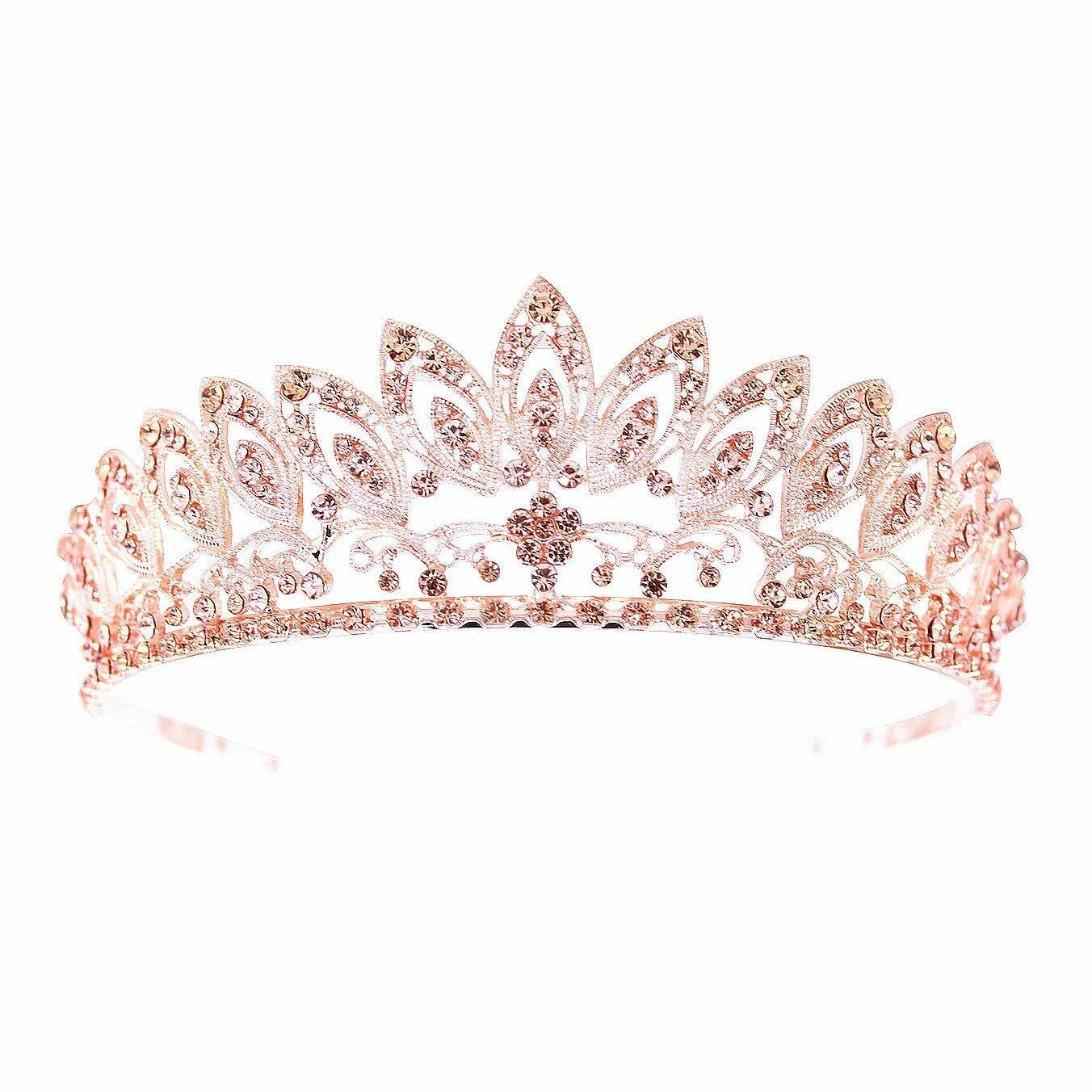 Rose-Gold Daisy Blooming Tiara