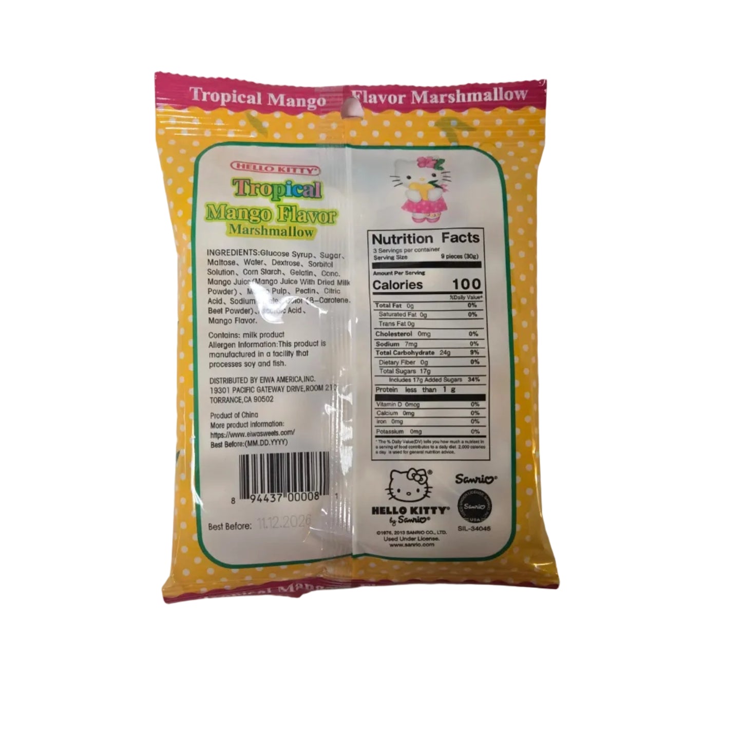 Hello Kitty Tropical Mango Marshmallows
