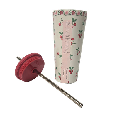 Rifle Paper Co. X Corkcicle Cherry Cold Cup (24oz.)