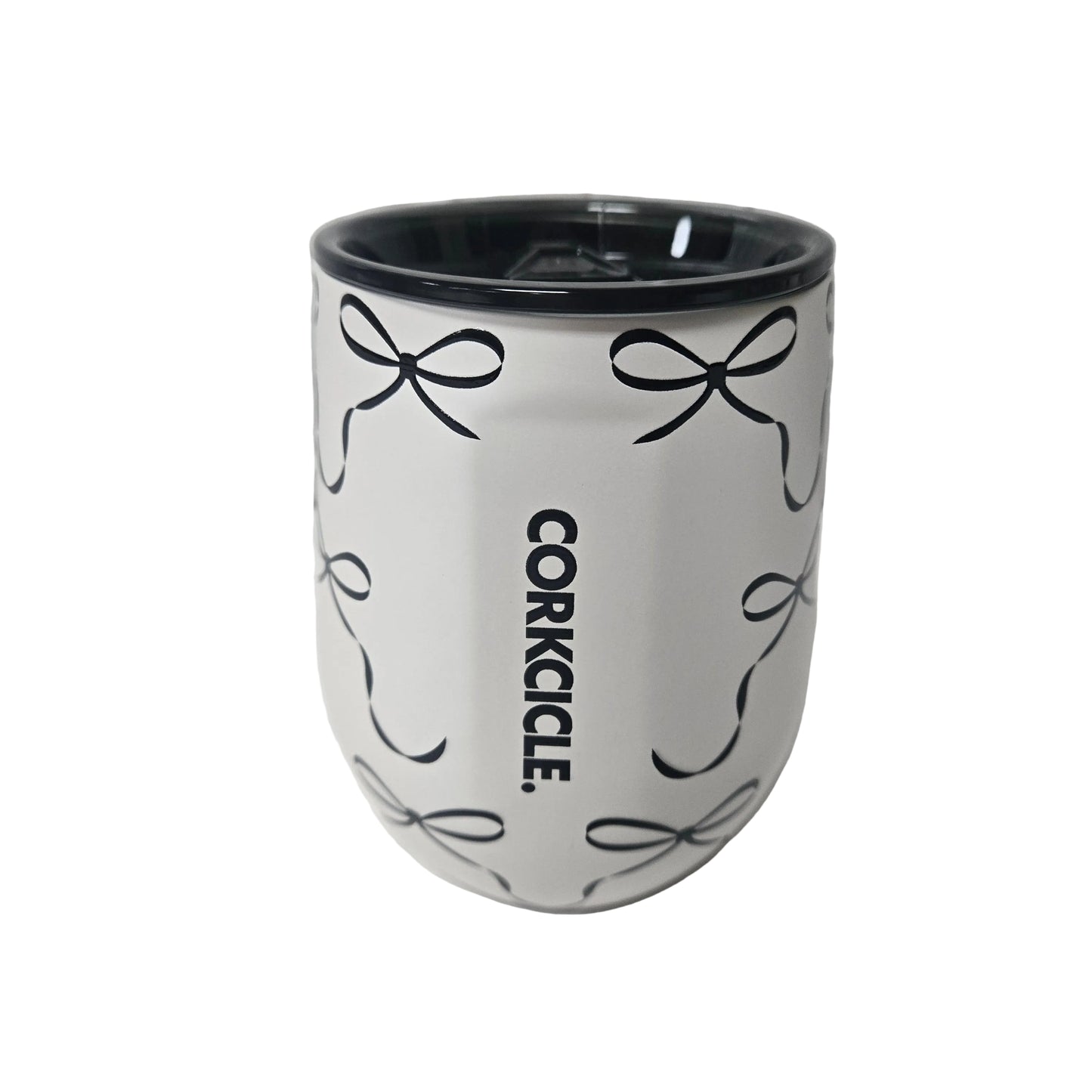 Corkcicle Classic Stemless Black Bows - 12oz
