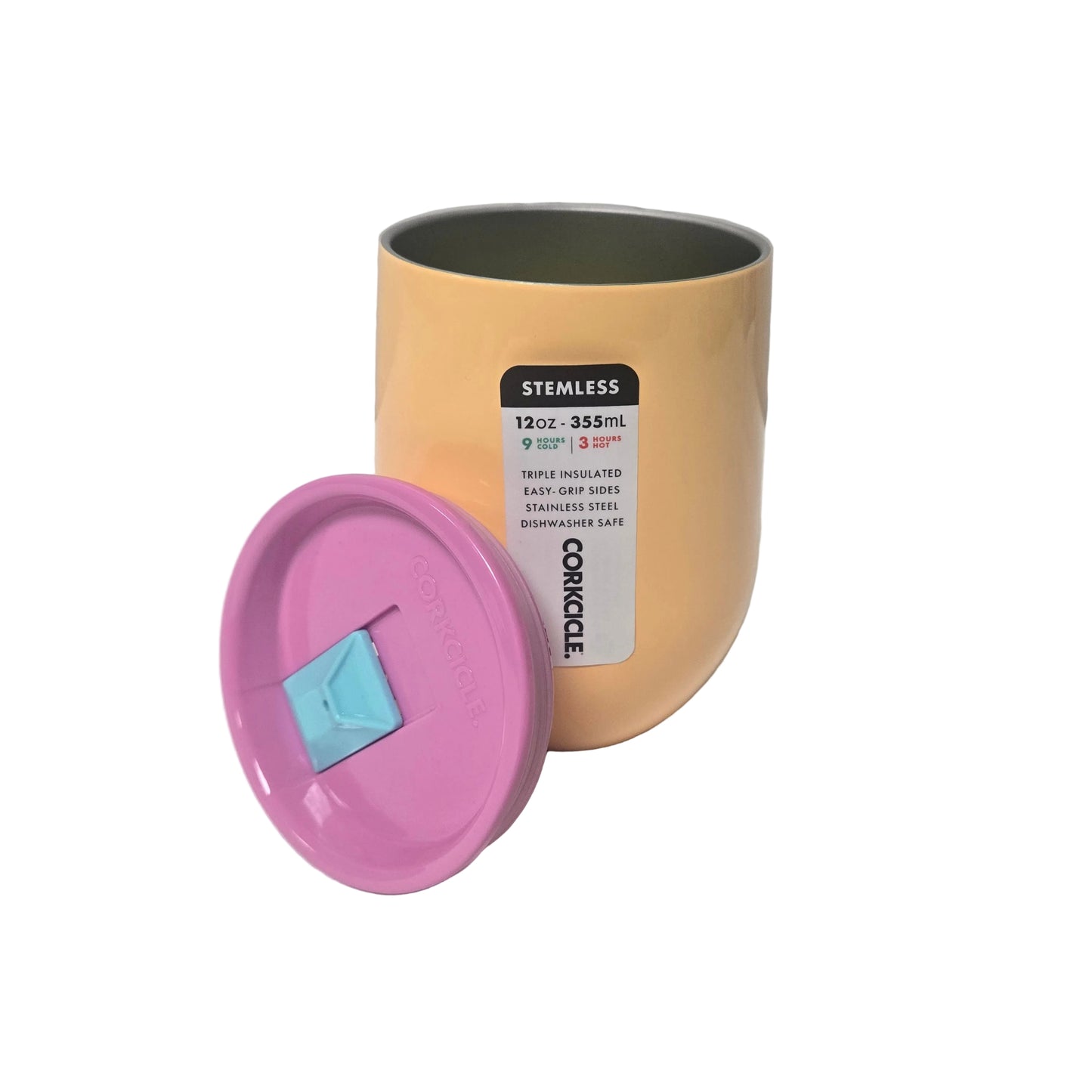 Corkcicle Classic Stemless Orange - 12oz