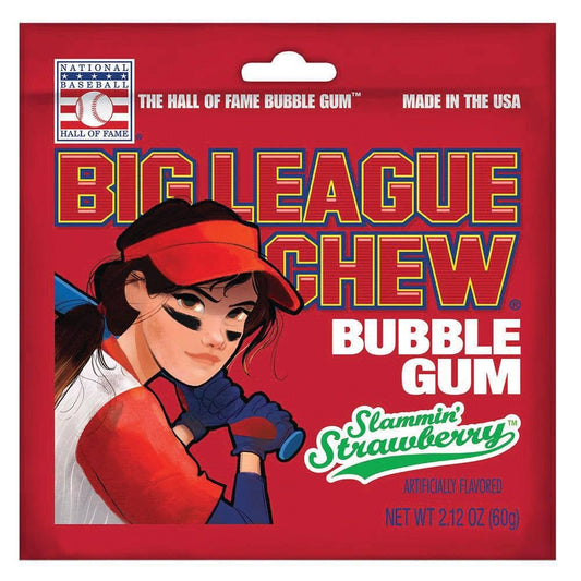 Big League Chew Slamming' Strawberry Gum