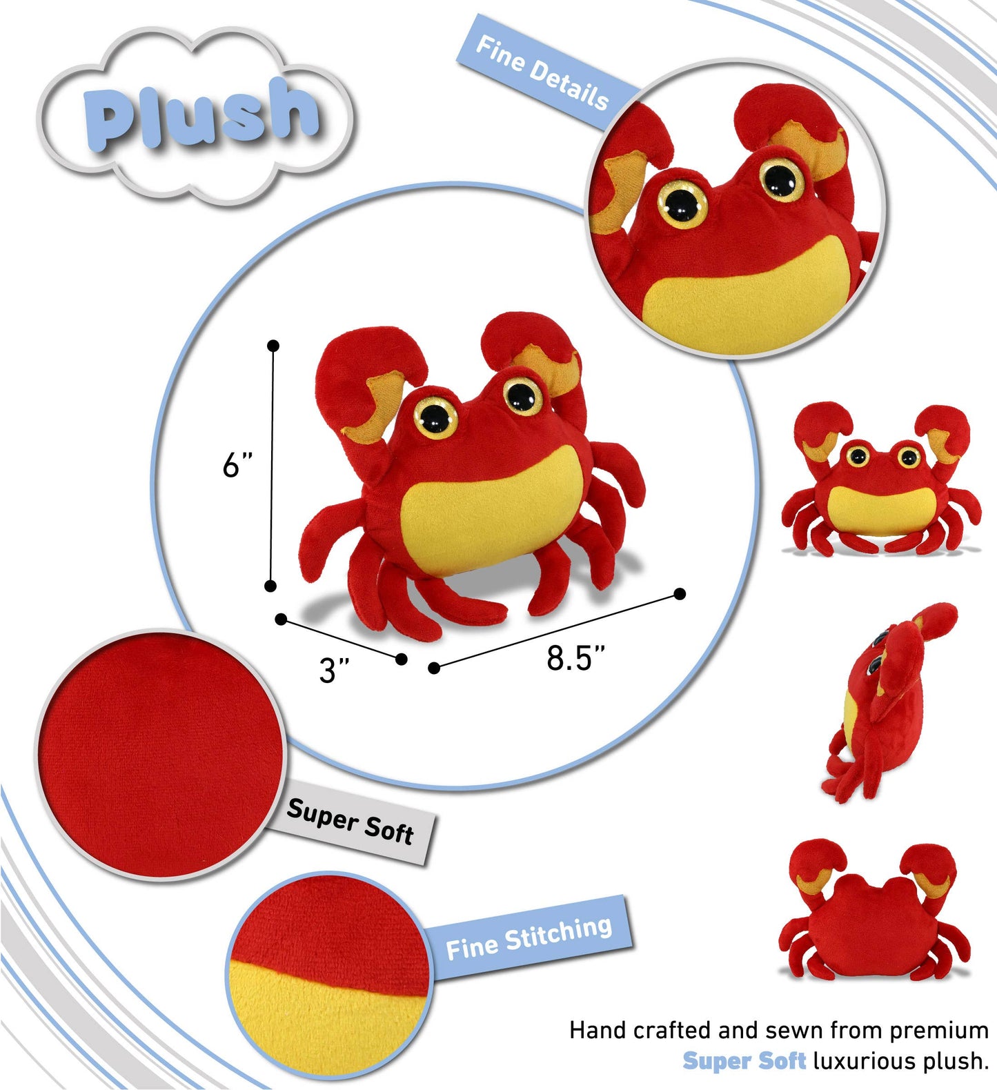 Big Eye Plush - Crab