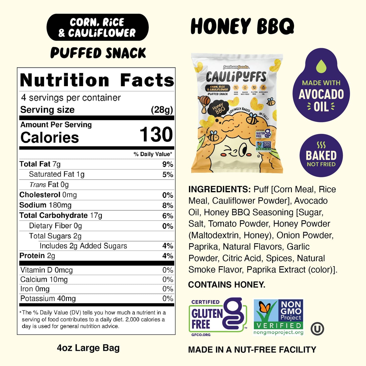 CauliPuffs Honey BBQ