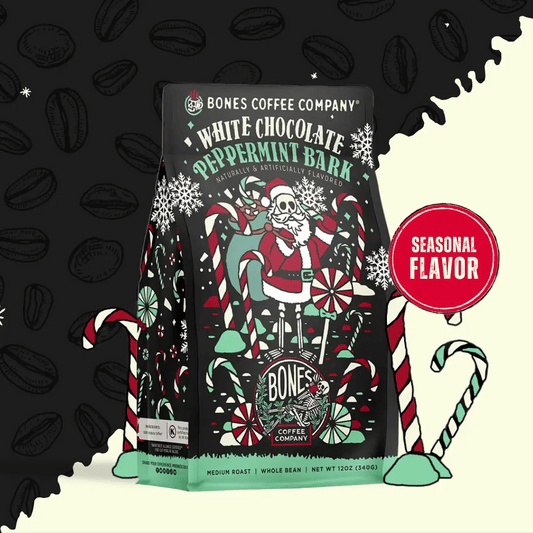 White Chocolate Peppermint Bark Christmas Coffee | 12oz : Ground