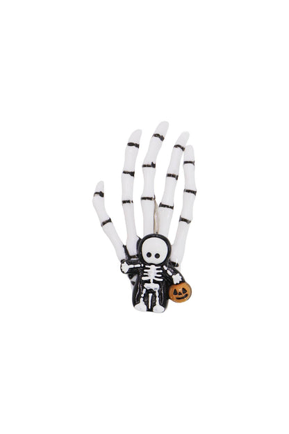 Halloween Skeleton Hands Resin Pinch Hair Clip: ASSORTED / ONE SIZE