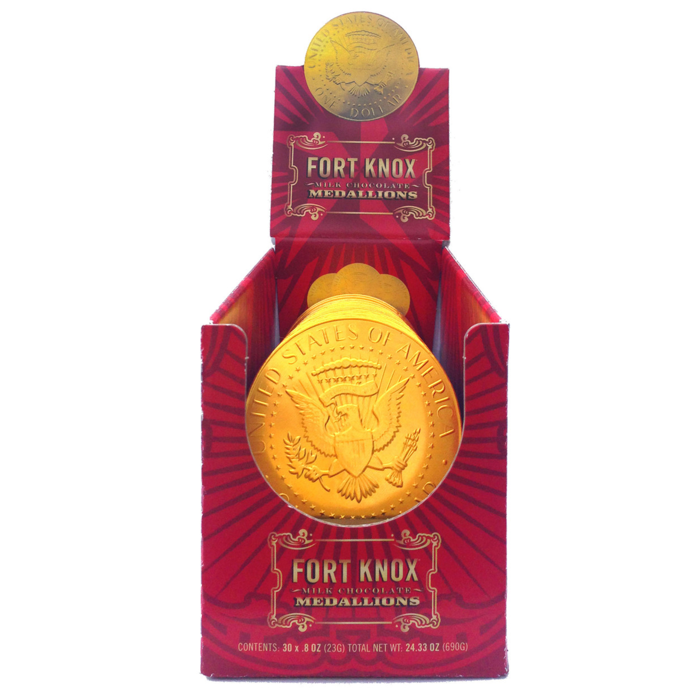 Fort Knox US Dollar Medallion Chocolate Coin