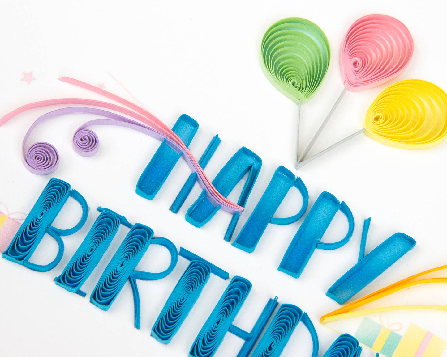 Quilled Nouveau Birthday Card | Artistic Birthday Card