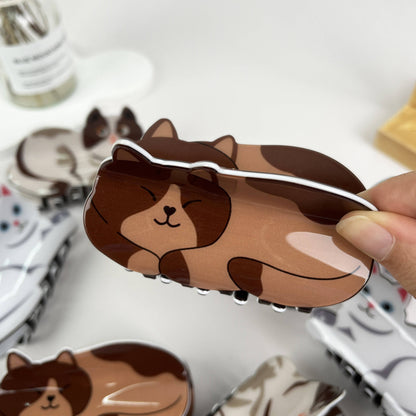 Brown Cat Claw Clip