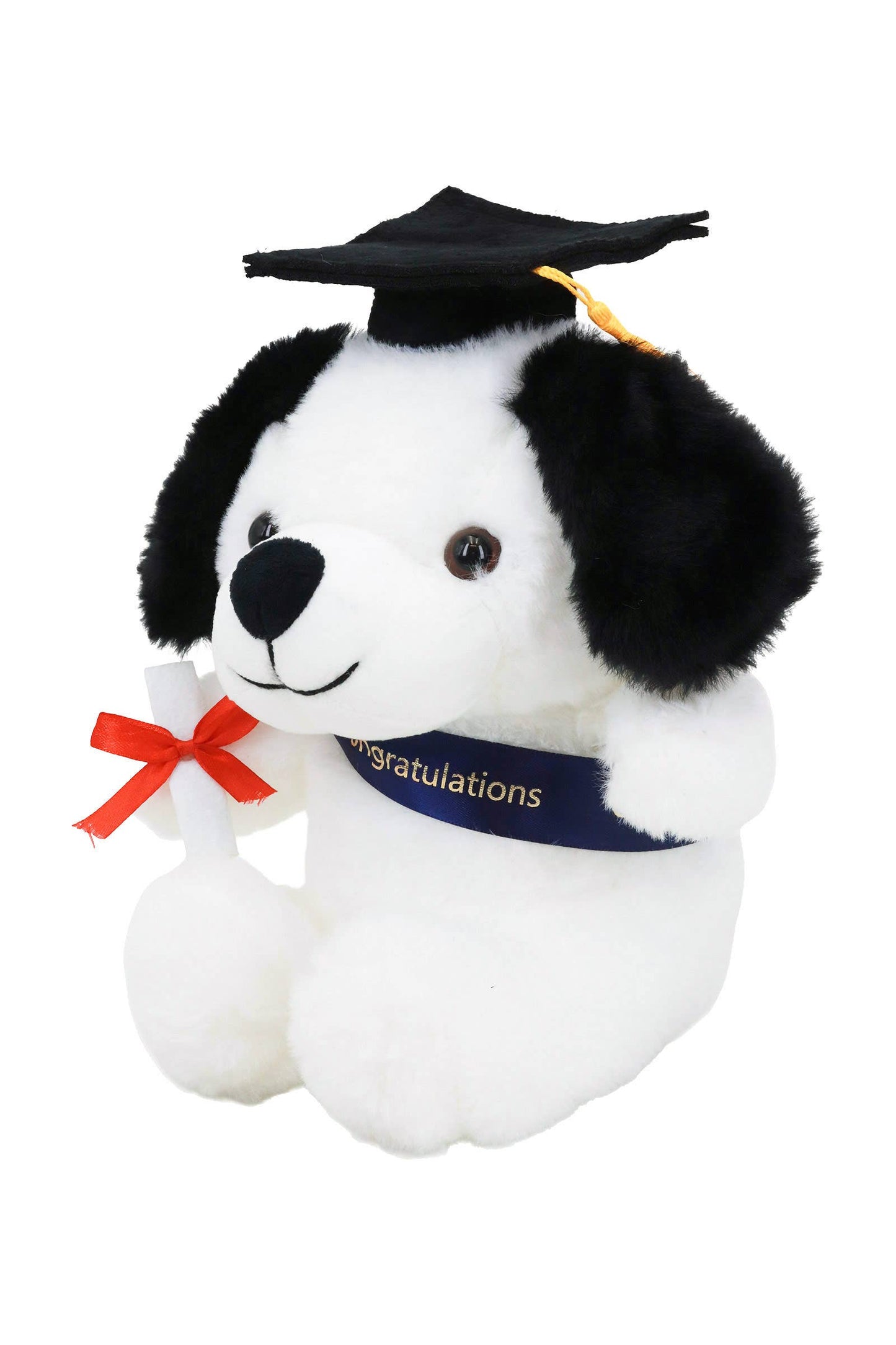 Graduation Puppy Dog Soft Stuffed Plush