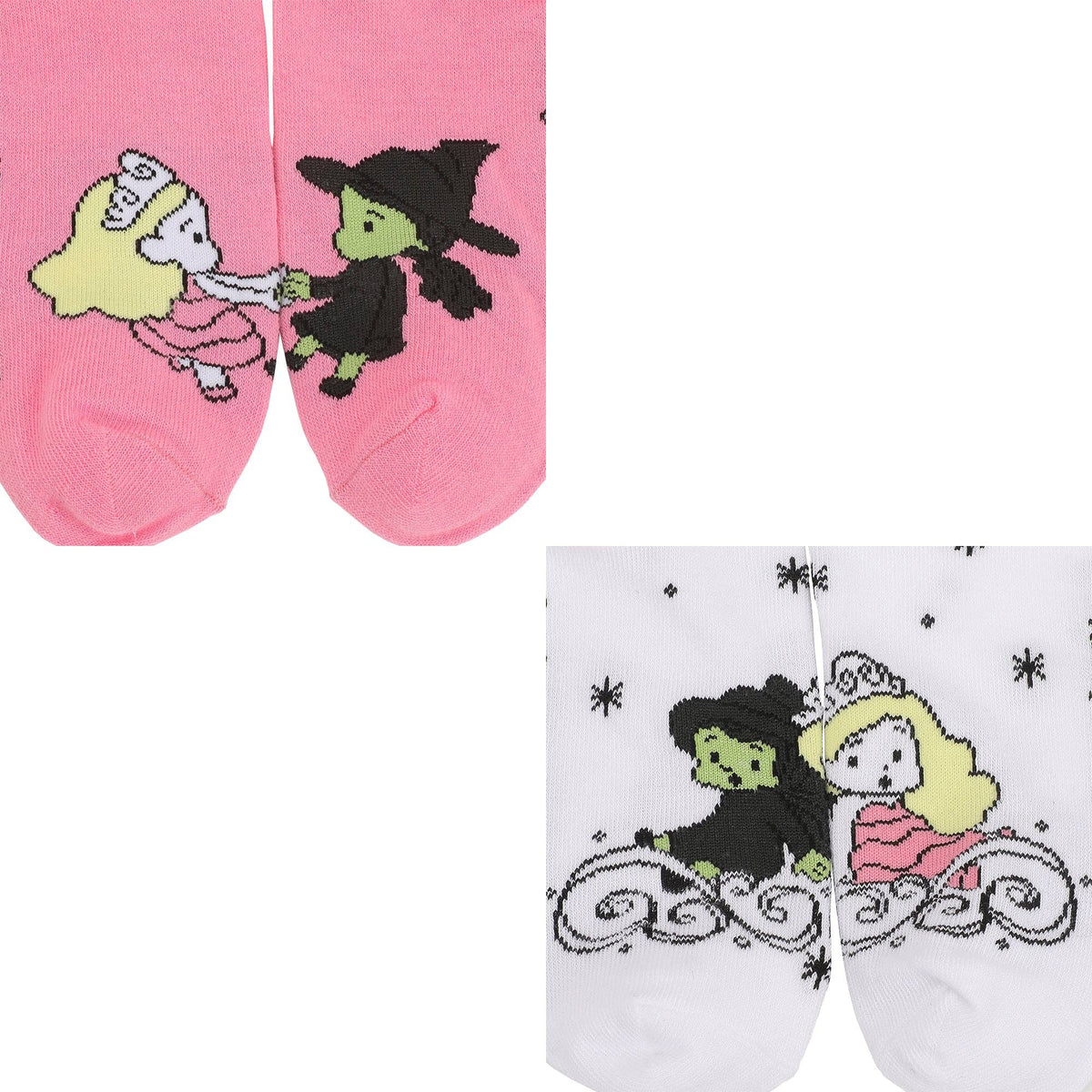 Wicked Glinda and Elphaba Casual Crew Socks 4 Pack