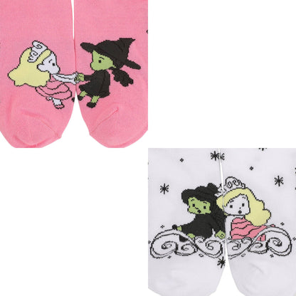 Wicked Glinda and Elphaba Casual Crew Socks 4 Pack