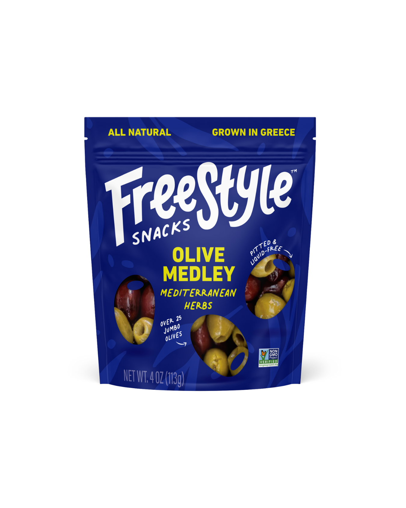 Mediterranean Herb Olive Medley 4oz - Freestyle Snacks