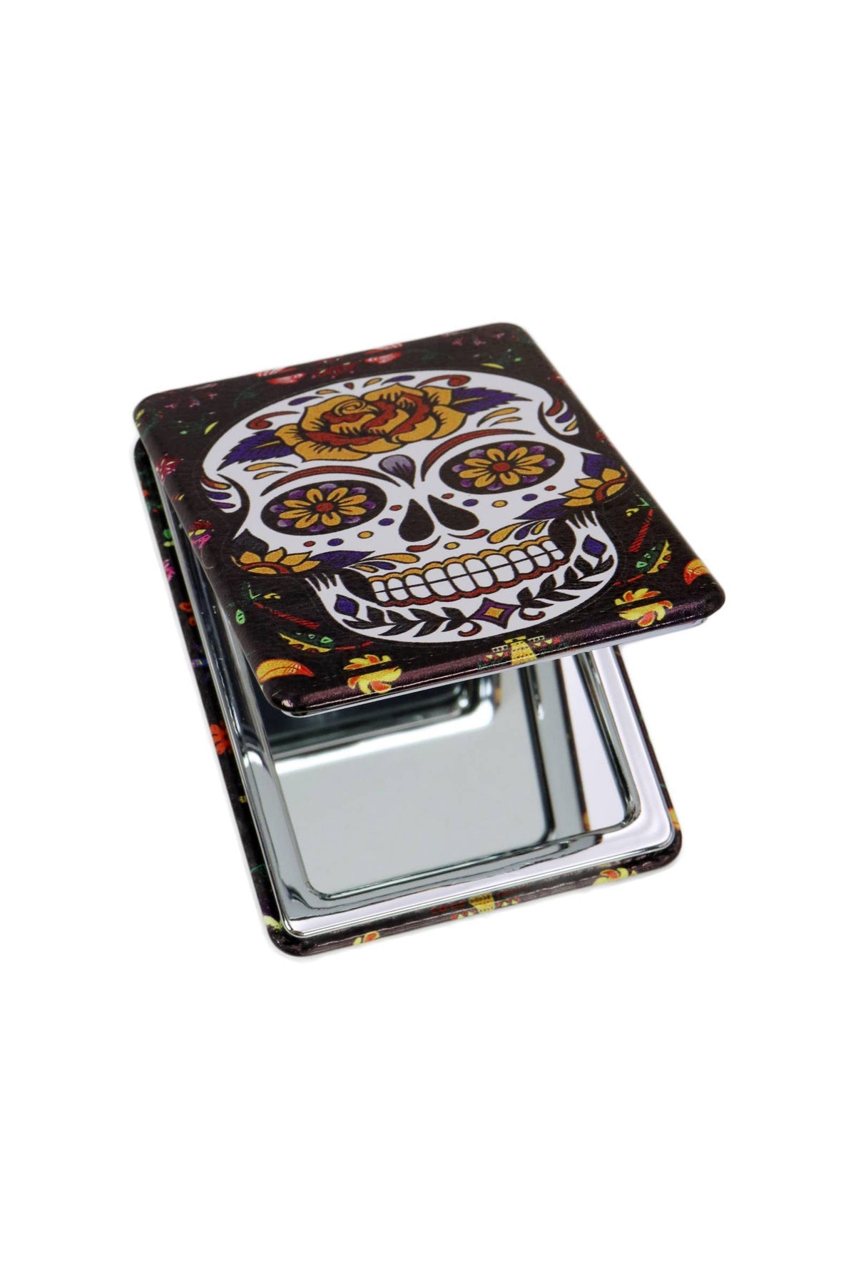 Sugar Skull Day Of The Dead Cosmetic Mirror: ASSORTED / ONE SIZE