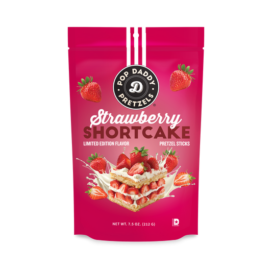 Pop Daddy Seasoned Pretzels - 7.5oz - Strawberry Shortcake