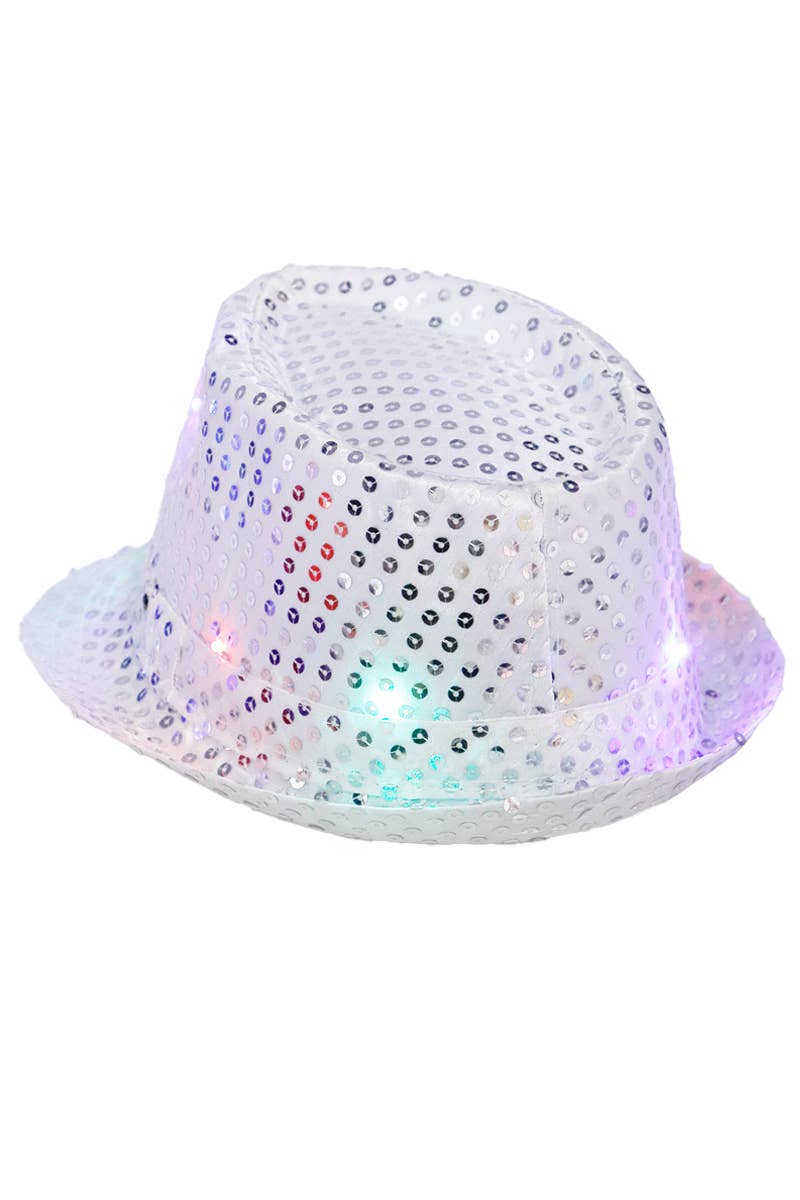 Fedora - Embellished, Sparkly Sequins, LED Light-Up