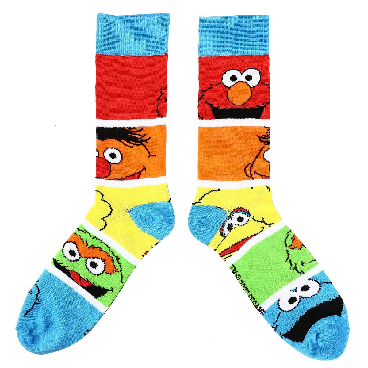 Sesame Street Muppet Characters Casual Crew Socks 5-Pack