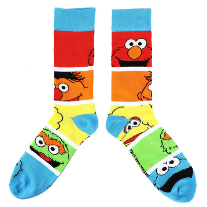 Sesame Street Muppet Characters Casual Crew Socks 5-Pack