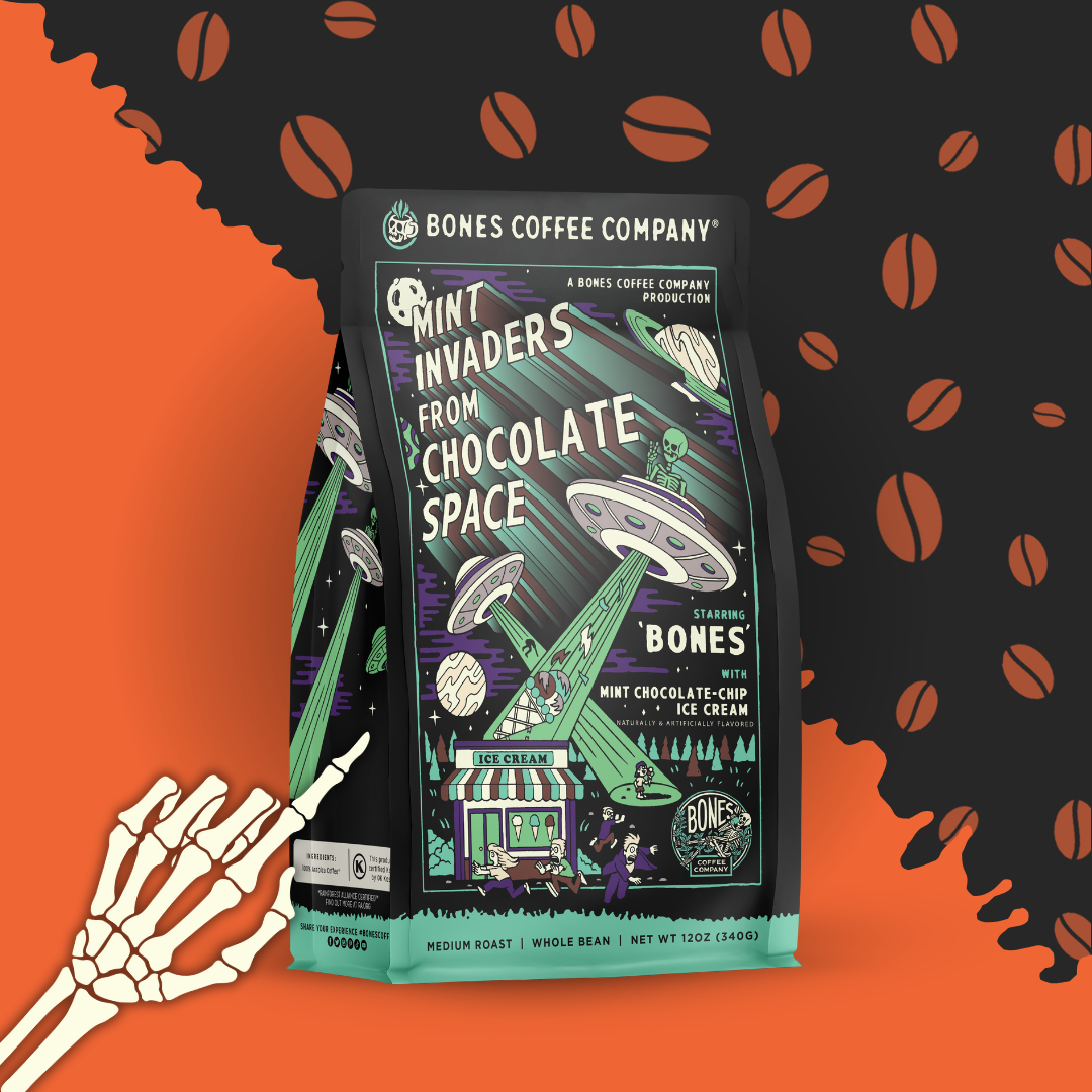 Mint Invaders Flavored Coffee | 12oz | Ground