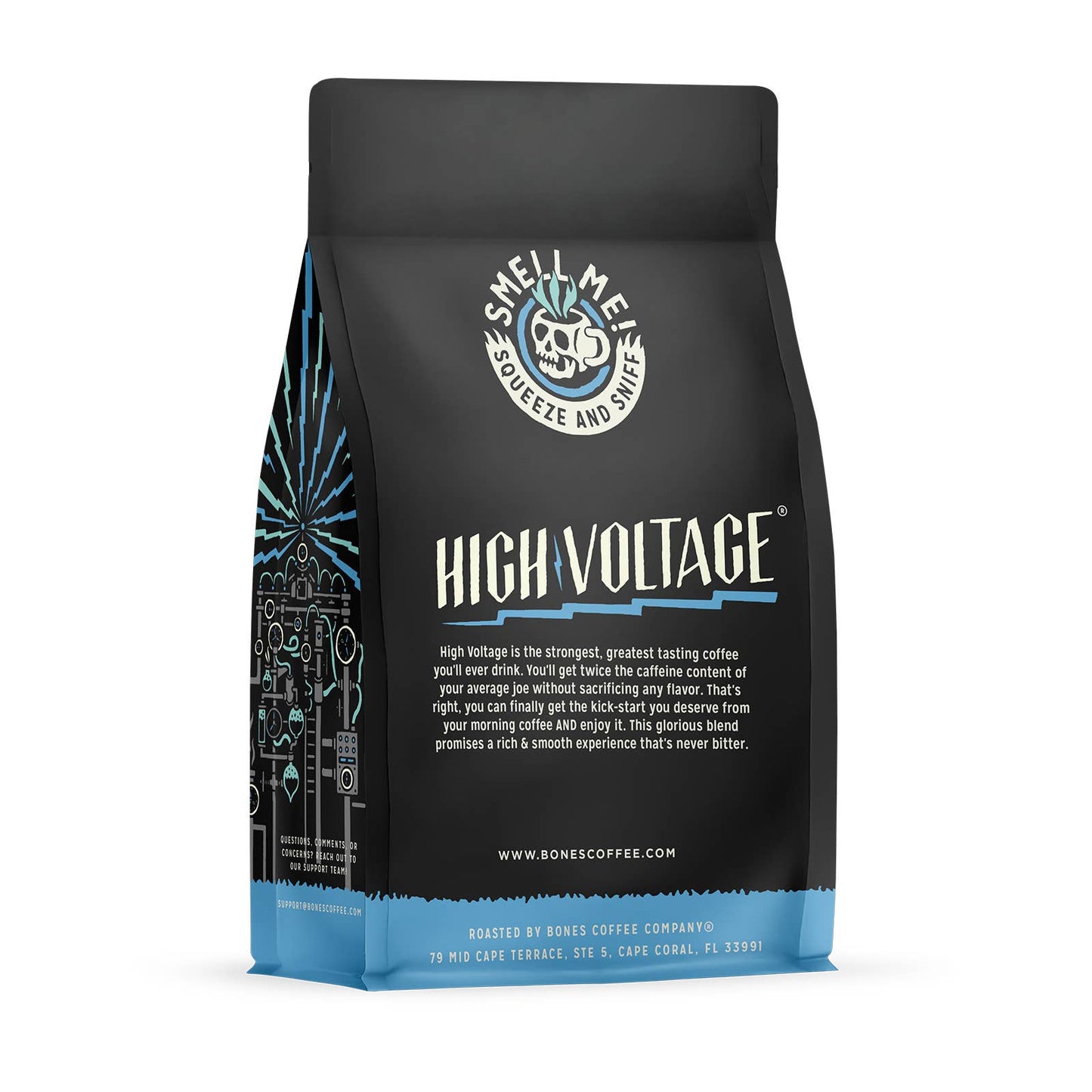 High Voltage Coffee | 12oz | Whole Bean & Ground | Gift: Ground