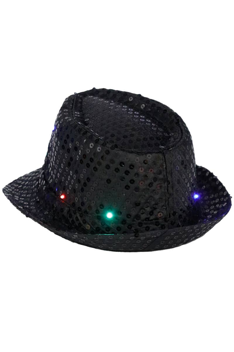 Fedora - Embellished, Sparkly Sequins, LED Light-Up