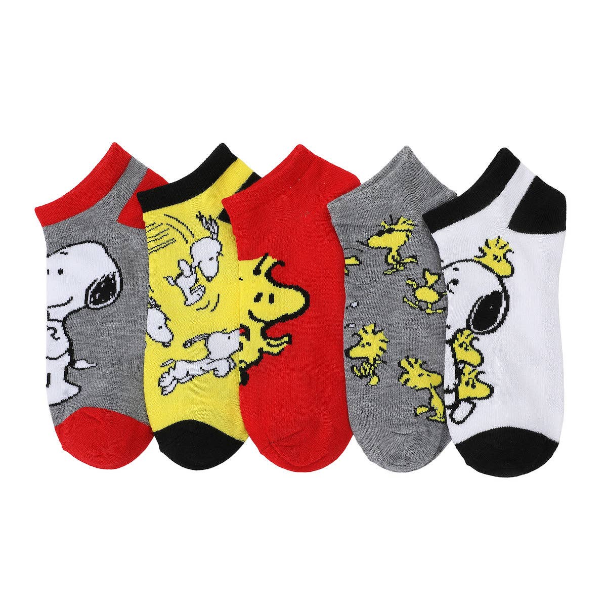 Peanuts Snoopy & Woodstock 5-Pack Ankle Socks