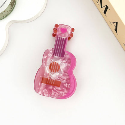 Pink Guitar Claw Clip
