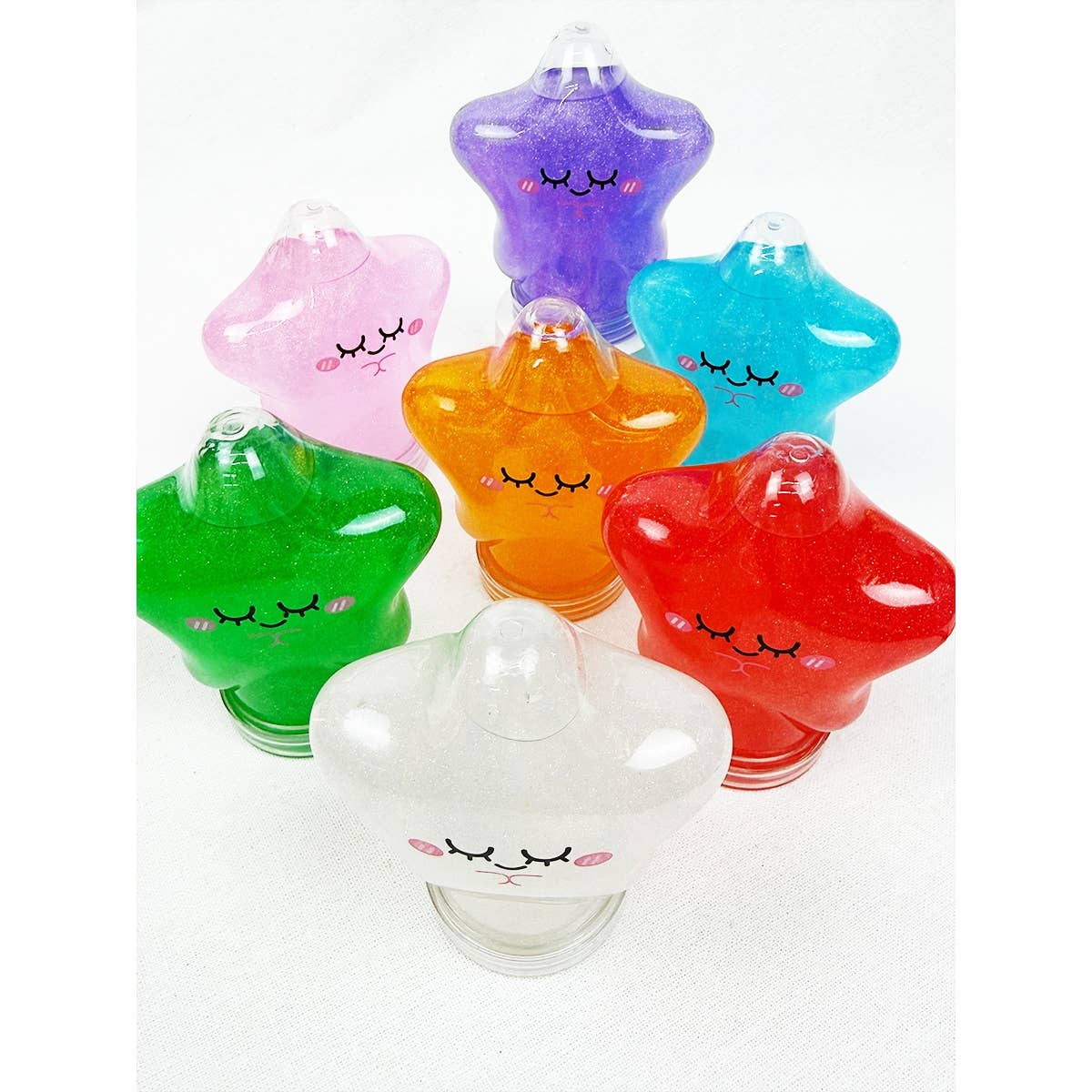 Star Shape Glittered Slime Toy