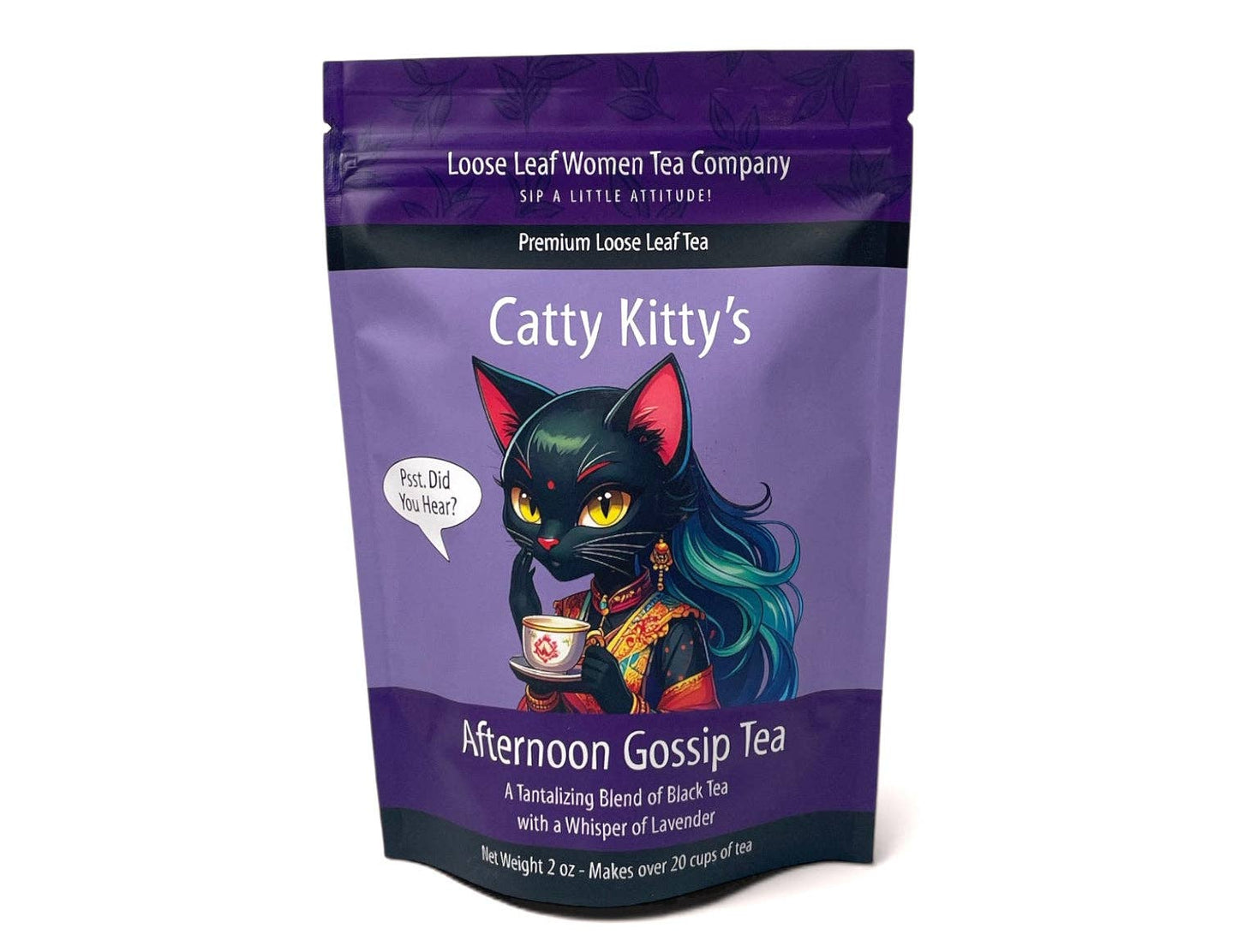 Catty Kitty's Afternoon Gossip Tea: 2 oz Pouch