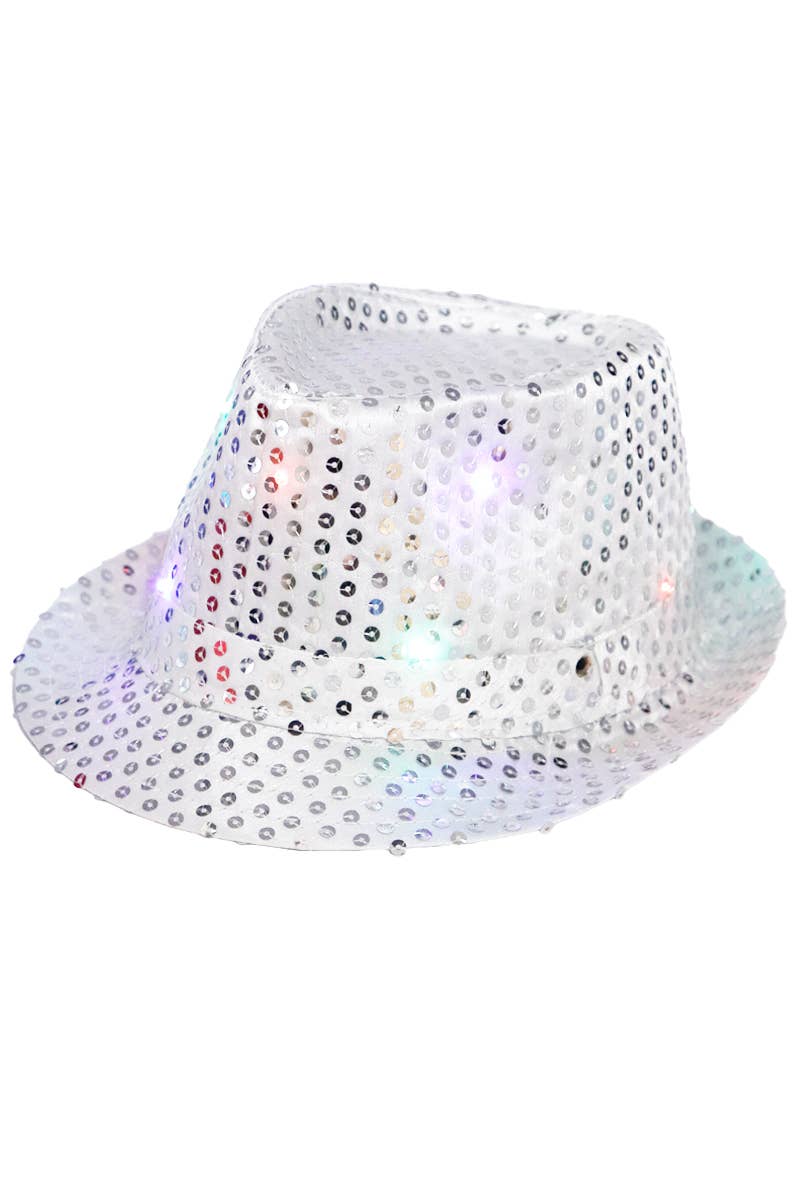 Fedora - Embellished, Sparkly Sequins, LED Light-Up