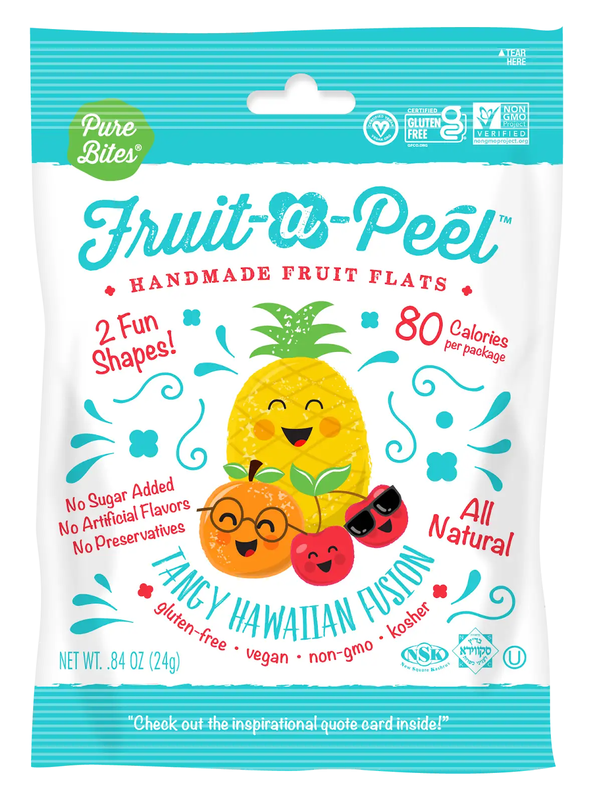 Fruit-a-Peel Tangy Hawaiian Fusion Fruit Flats