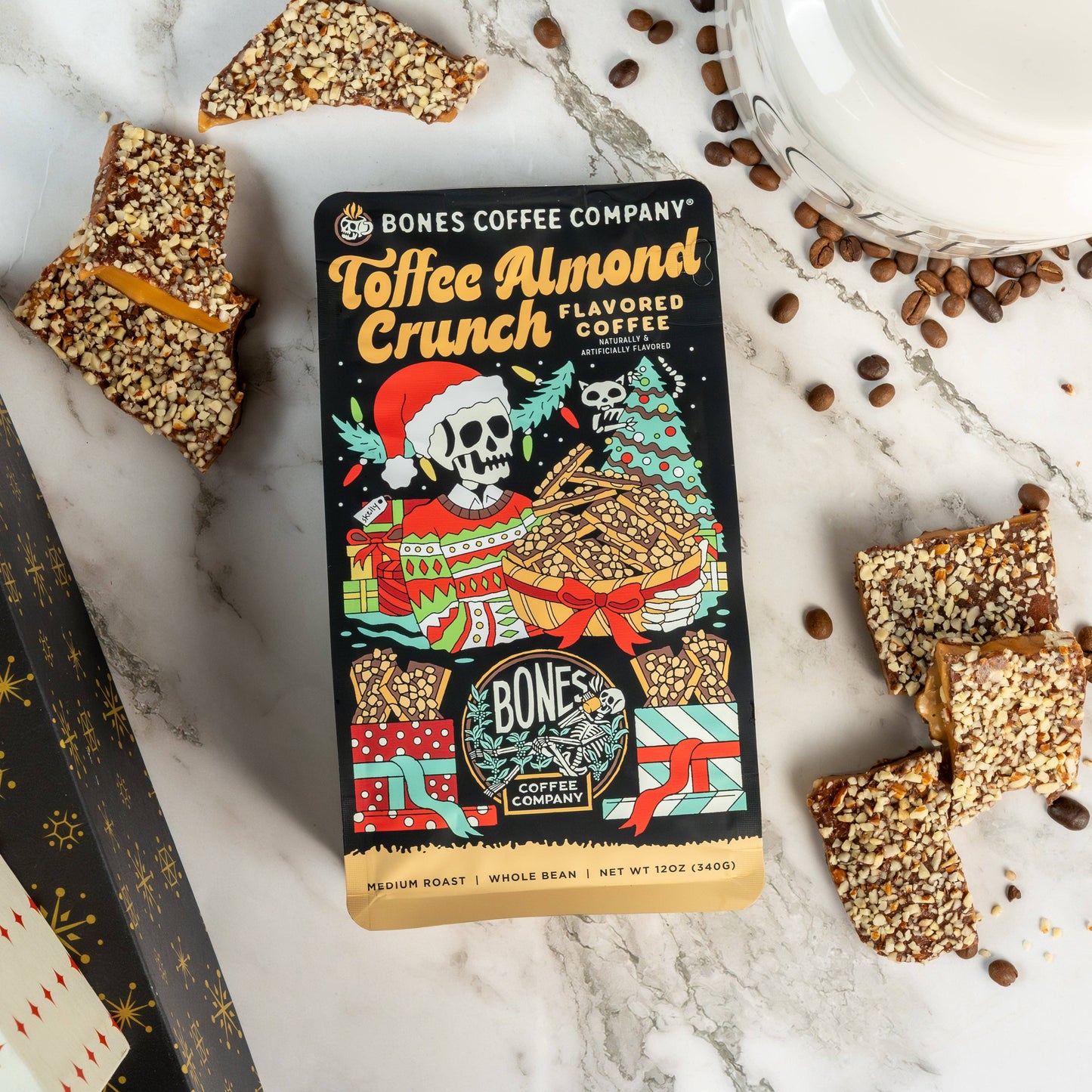 Toffee Almond Christmas Coffee | 12oz | Ground