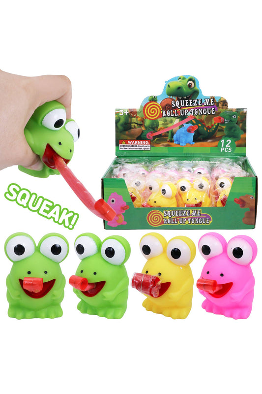 Tongue-out Cute Frog Squeaky Toy