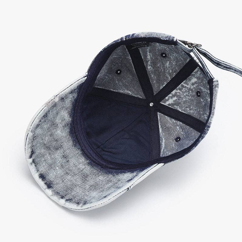 Vintage Washed Soft Top Cap Distressed Blue